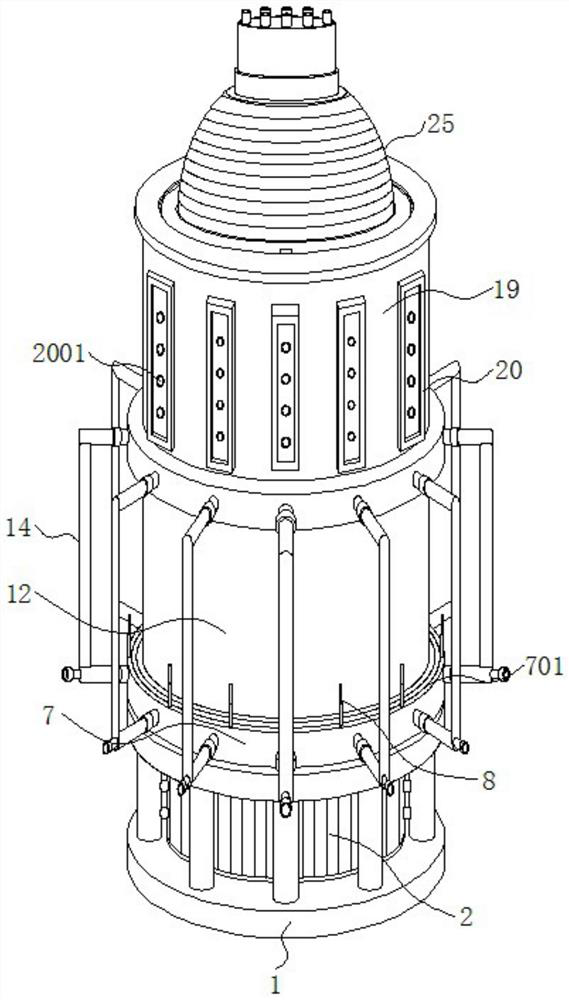 A blast type multi-chamber replacement powder mixer