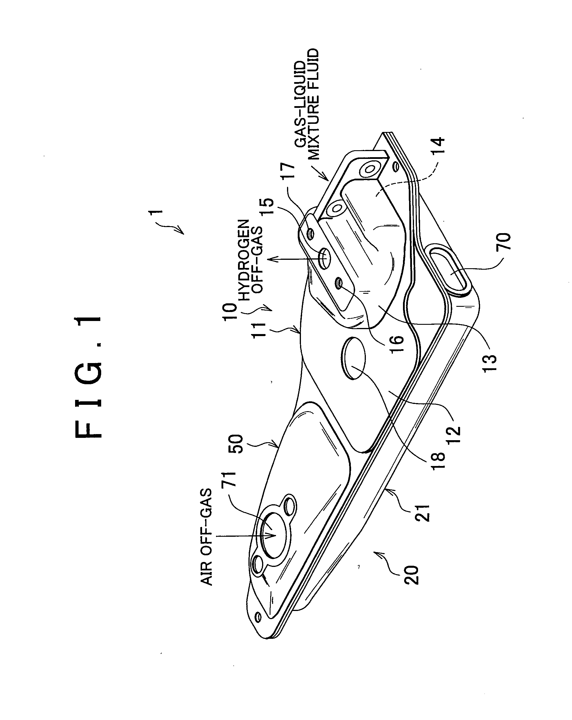 Integrated apparatus of gas-liquid separator and diluter
