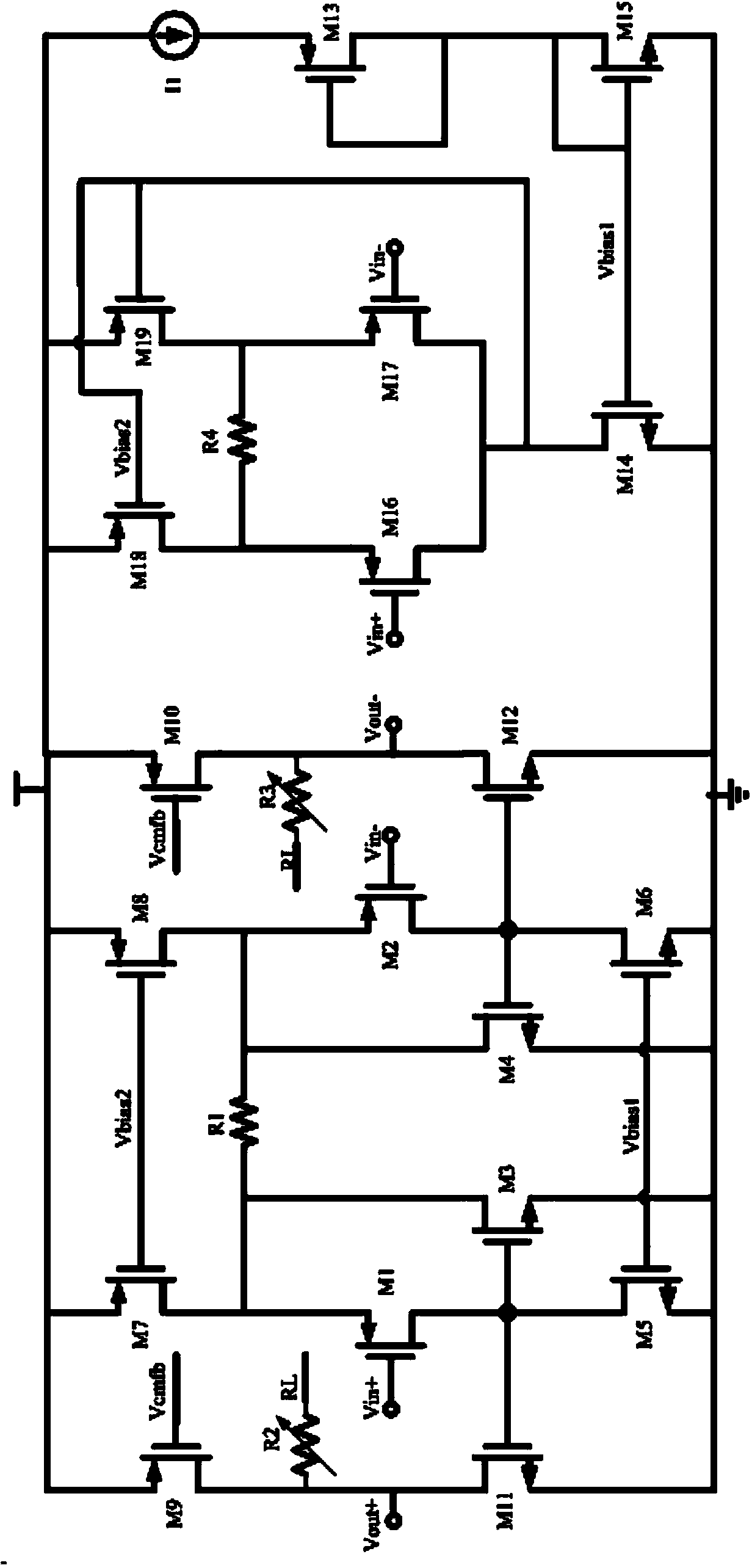 Low-power-supply-voltage programmable gain amplifier