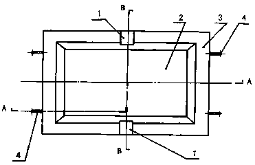 Tiled butting type ingot mold and casting method thereof