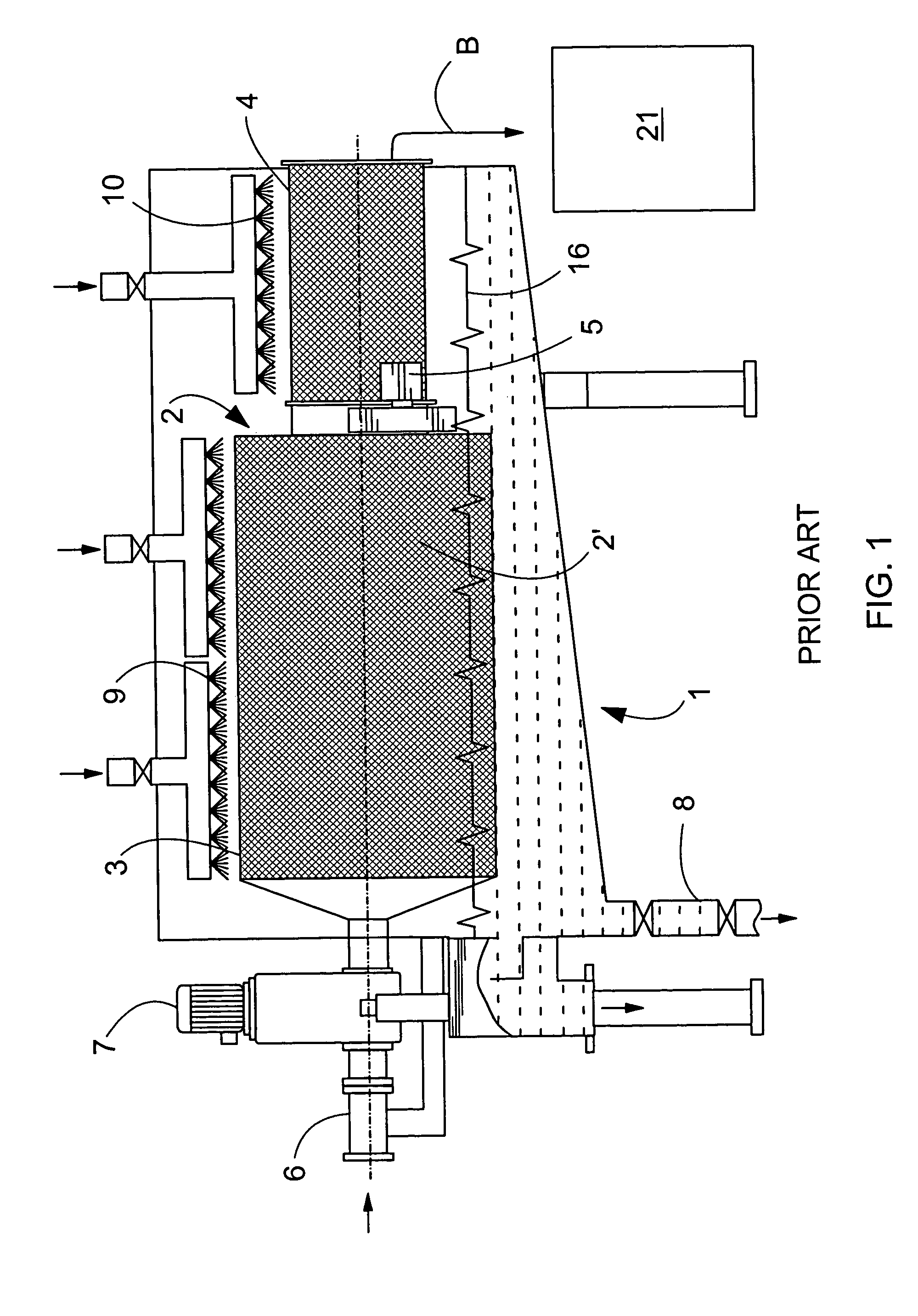 Apparatus for separating fibers from reject material