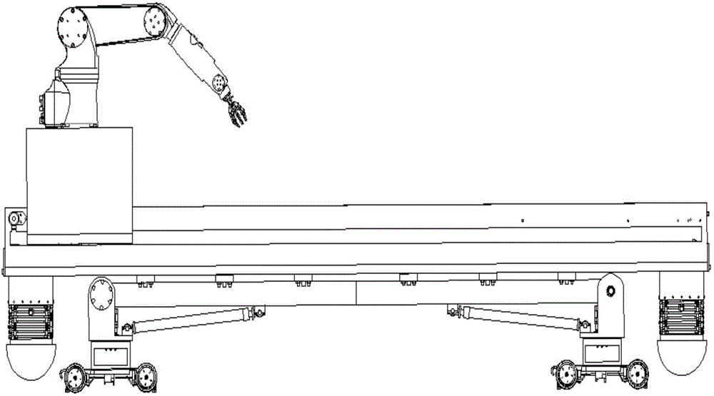 Movable belt conveyor with mechanical arm
