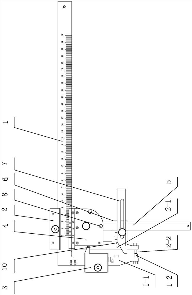 Full-rail type railhead abrasion measuring device