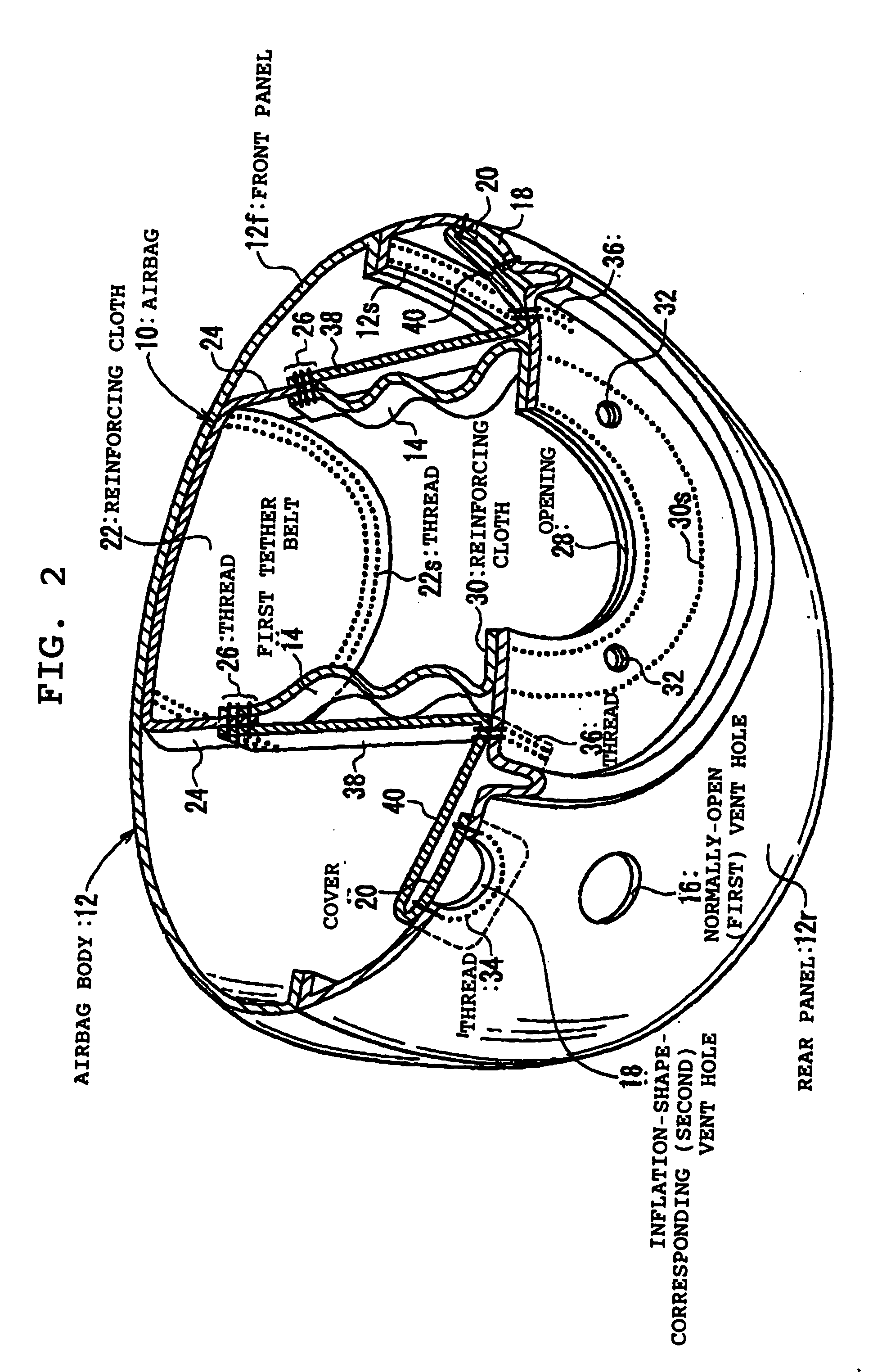 Airbag and airbag system