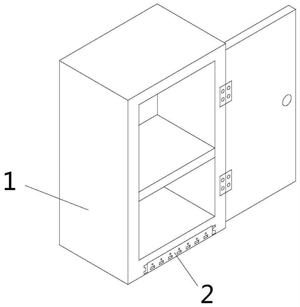 A kind of cabinet furniture with trapping cockroaches