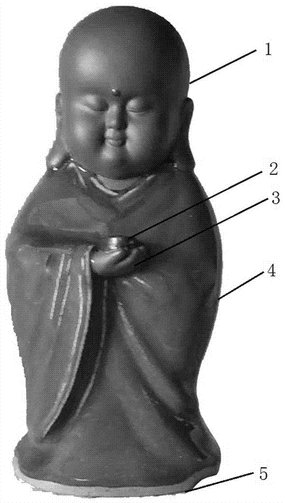 Production method of Buddha Jun porcelain handiwork