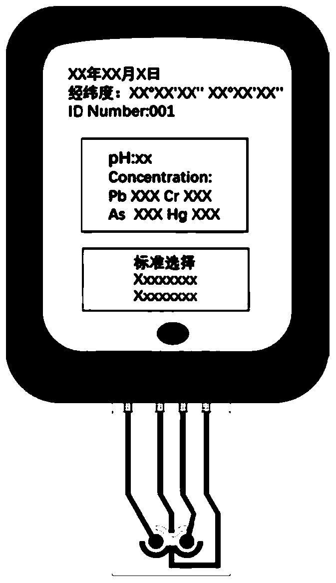 A kind of portable trace heavy metal and ph joint rapid detector and method thereof