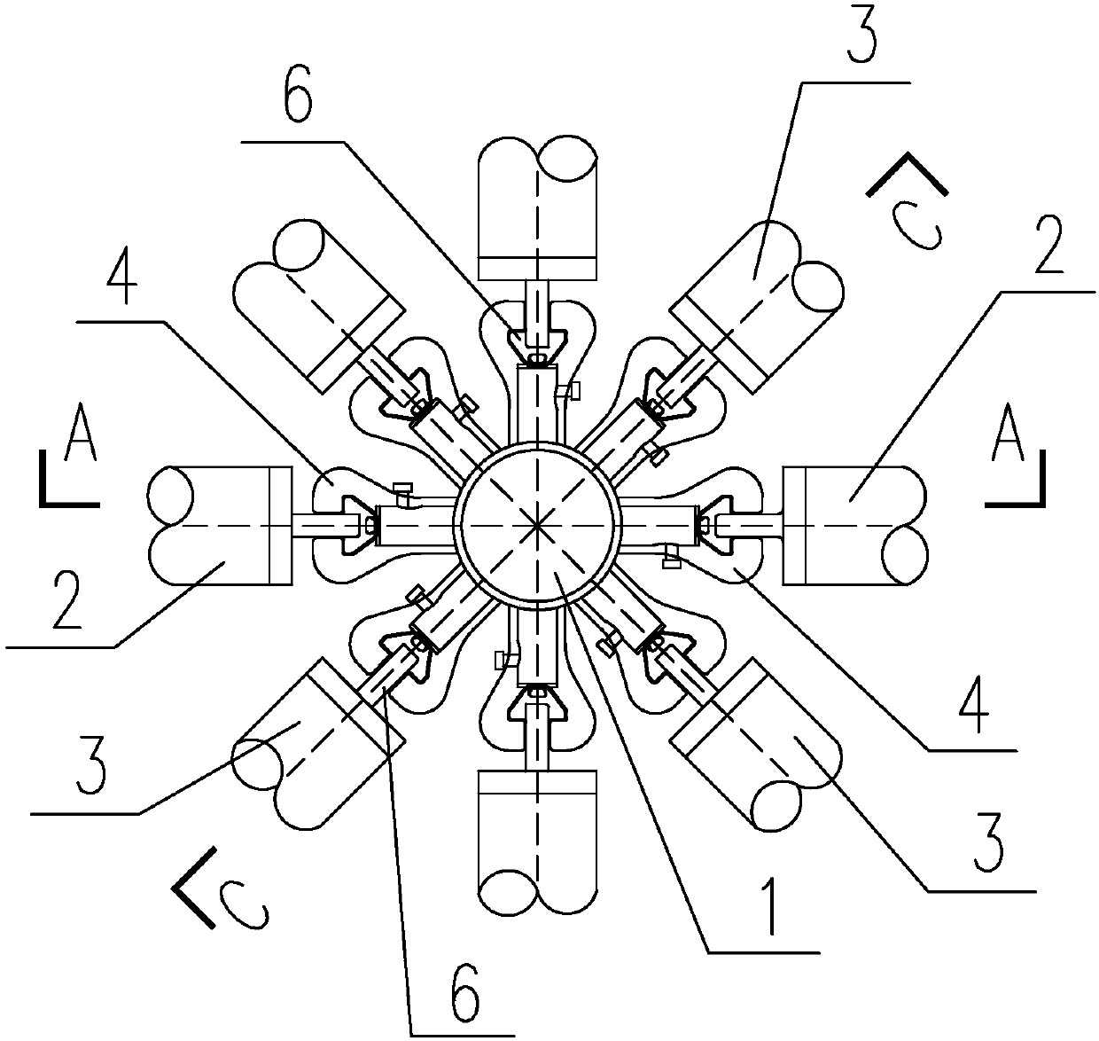 A mortise joint load-bearing support frame