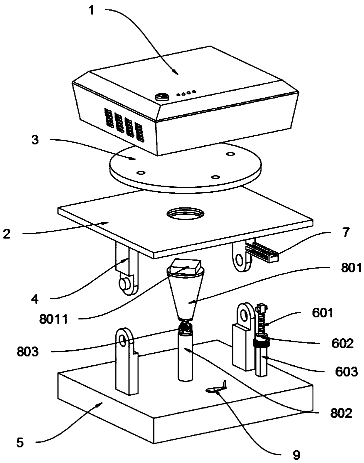 Peripheral wireless connection projection device