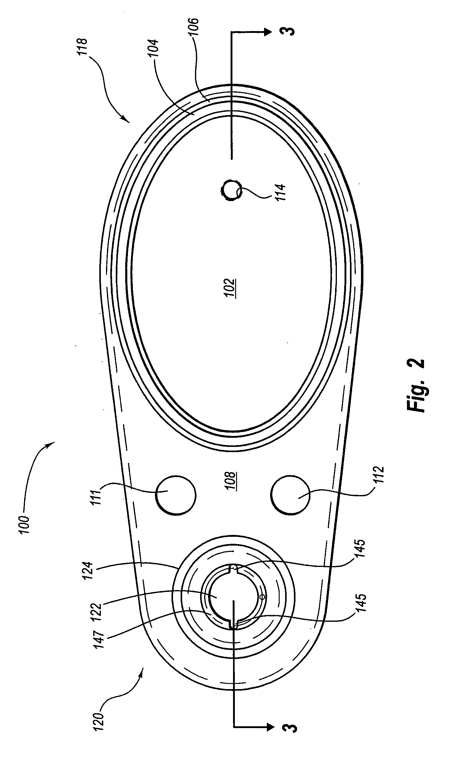 Contoured surface defueling fitting