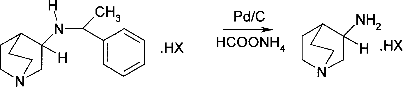 Method for preparing 3-amido quinine medically-acceptable salt