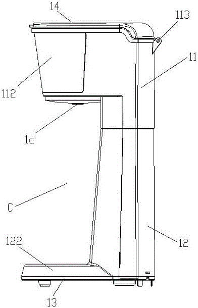 Brewing structure of capsule coffee maker