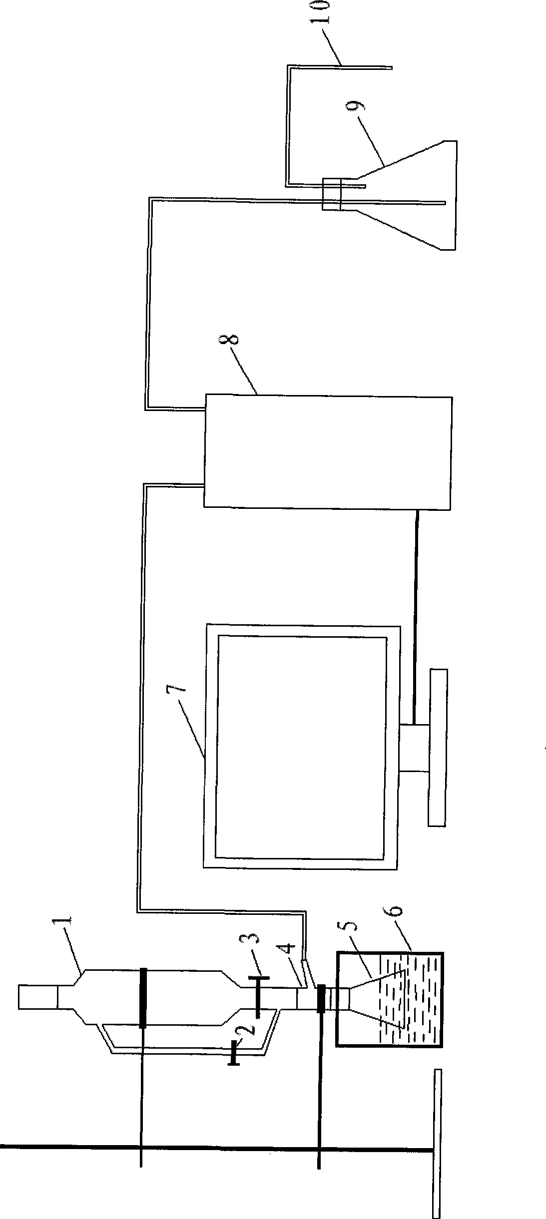 Apparatus for testing velocity of inflammable gas given out by substance when contacting with water