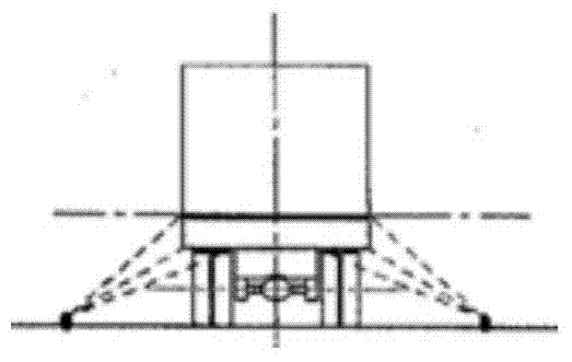 Tying and fixing method for vehicles on roll-on/roll-off ship