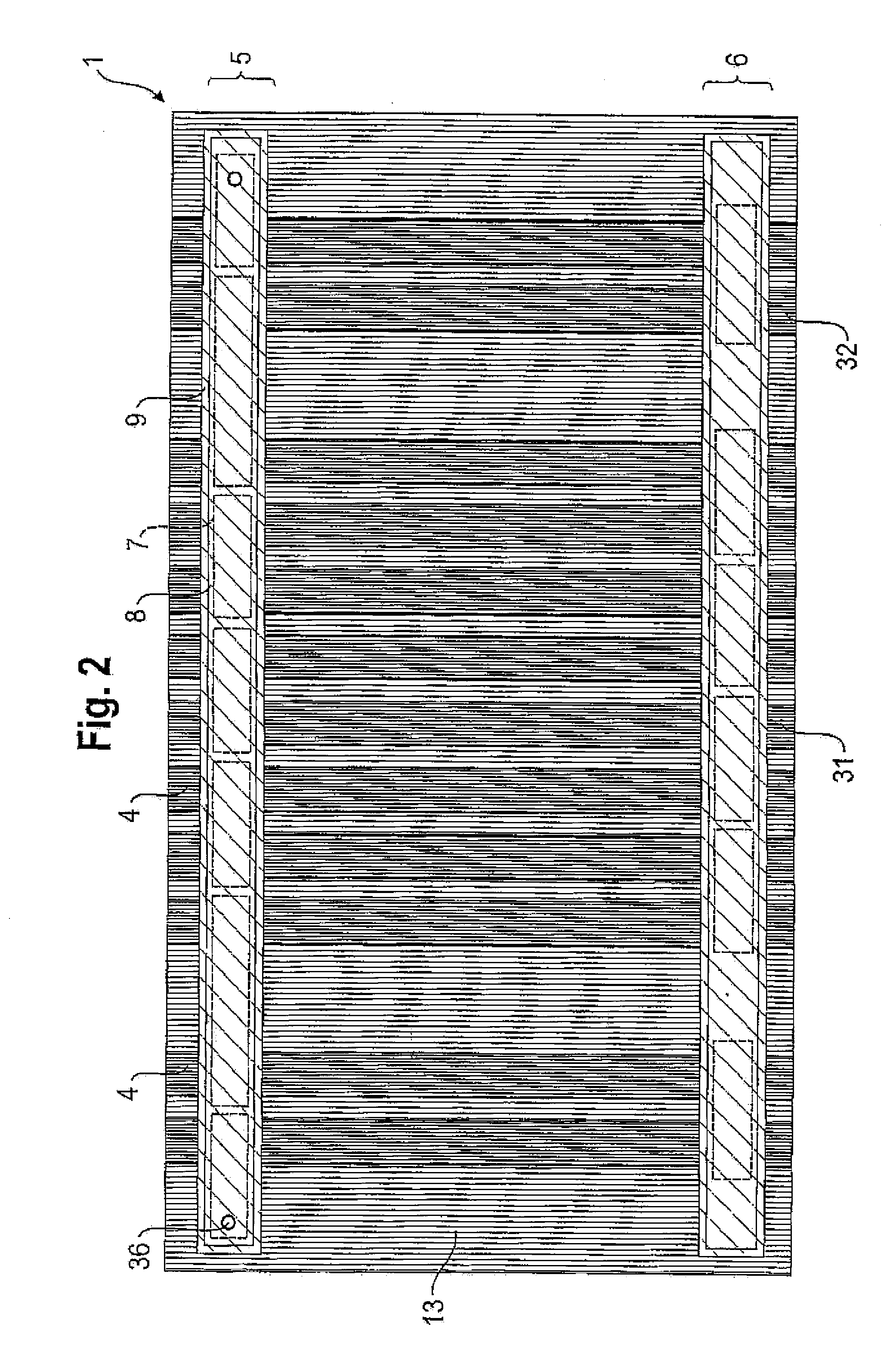 Surface heating element and method for producing a surface heating element