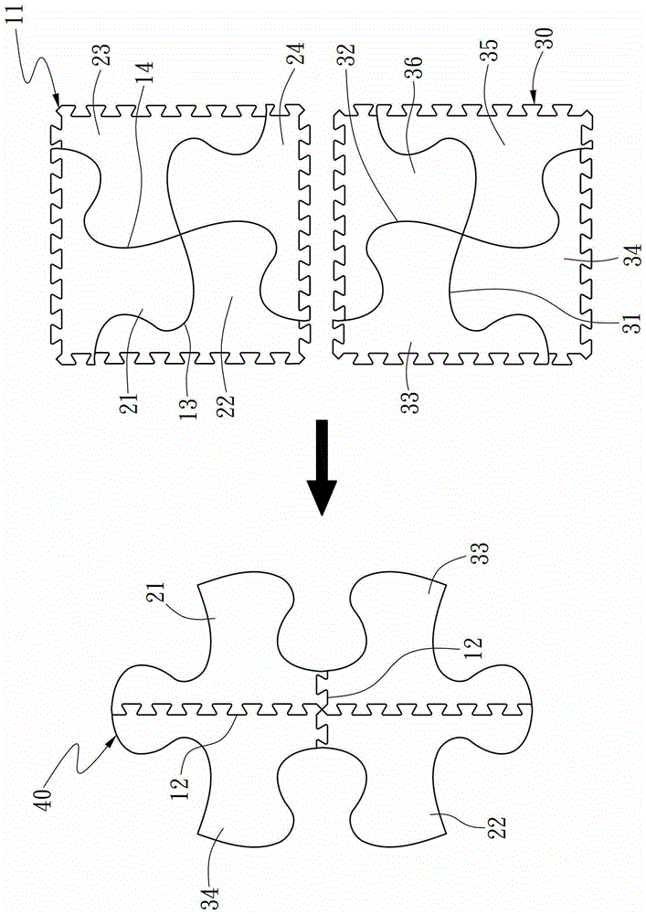 Assembling mat with puzzle function