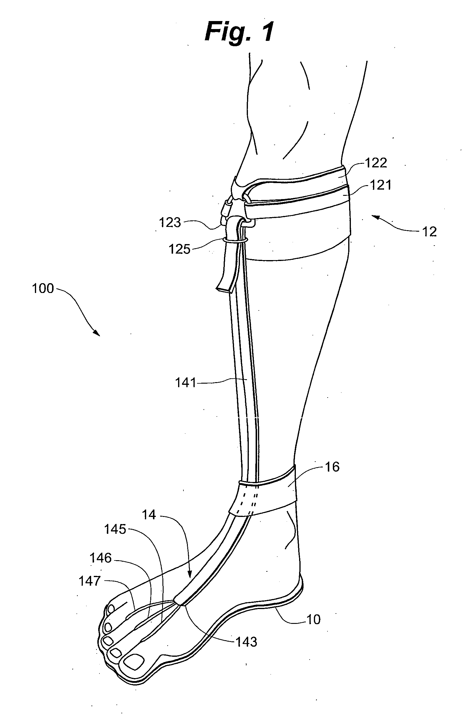 Device for treating foot drop