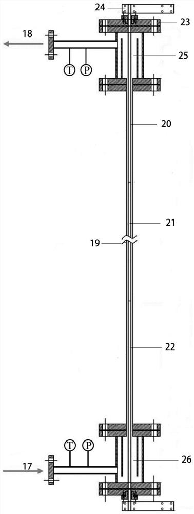 Nuclear reactor single rod boiling critical test device and method under six-degree-of-freedom motion condition