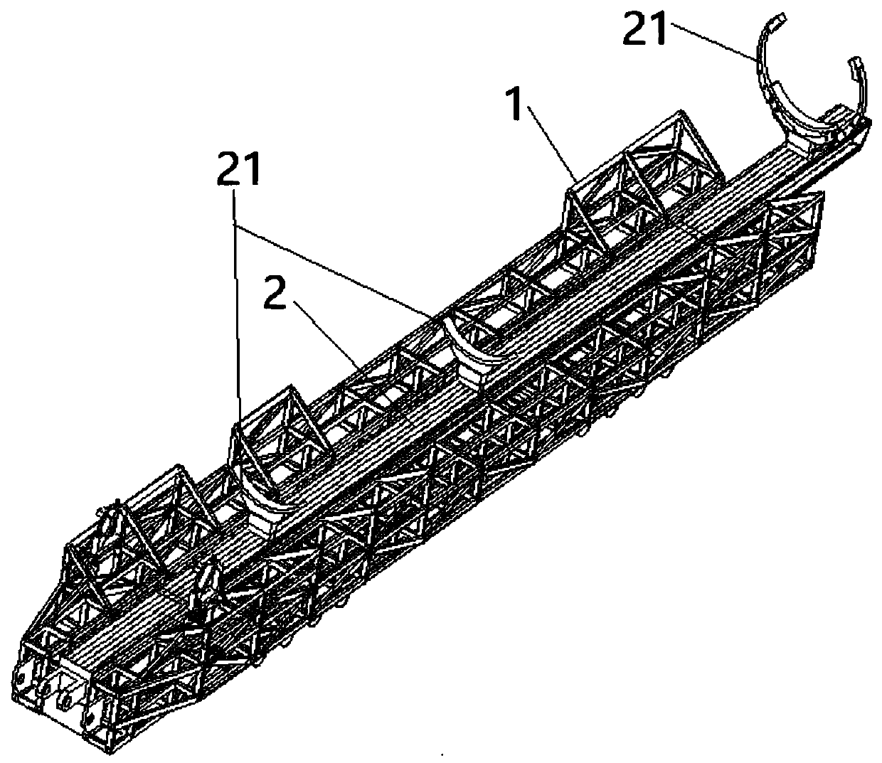 Erecting device for rocket launching and rocket launching auxiliary system