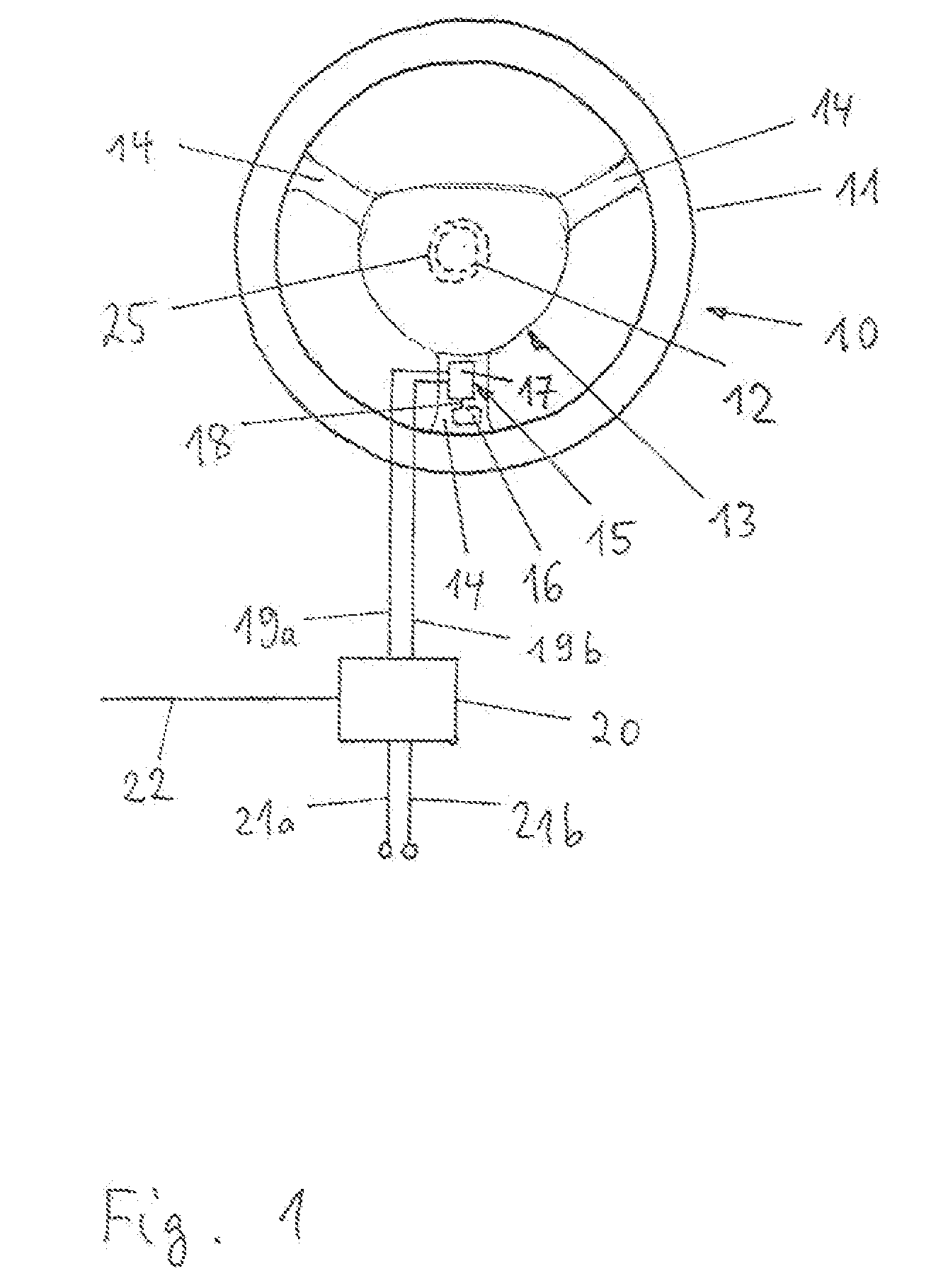 Driver Alert System for the Steering Wheel of a Motor Vehicle