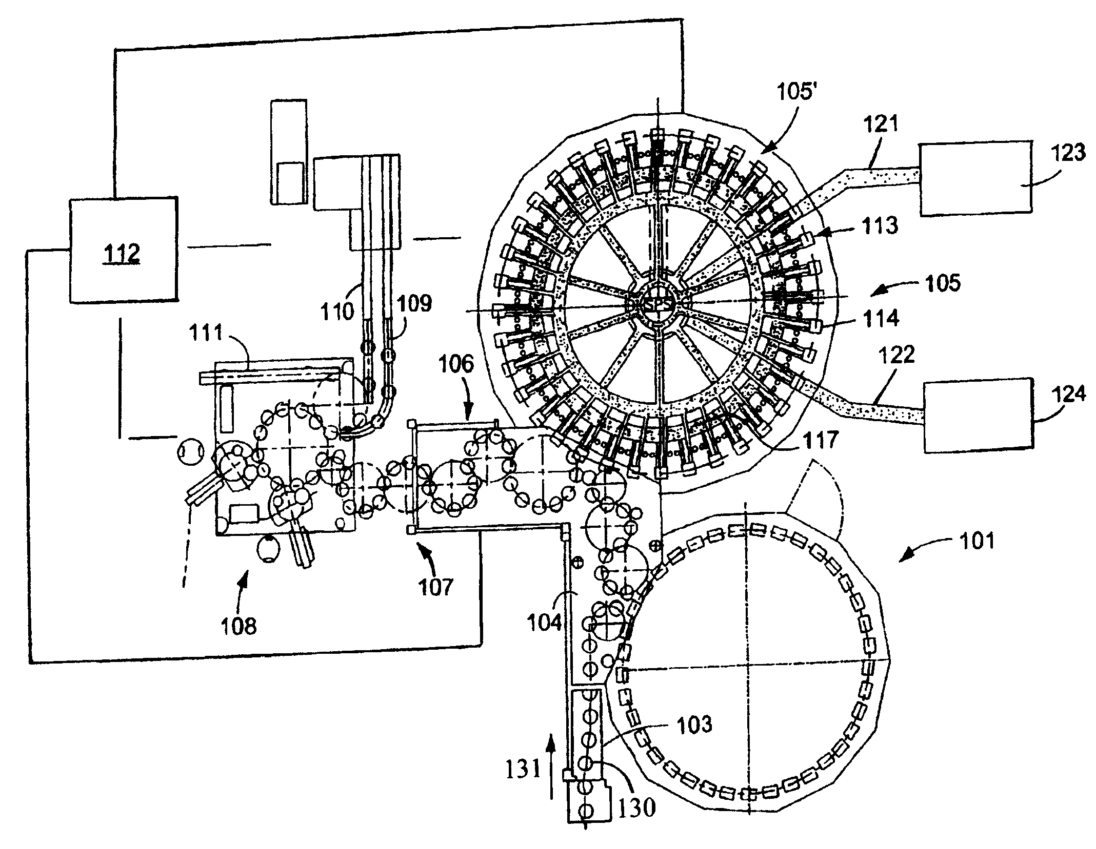 Beverage bottle filling plant with a beverage bottle labeling machine, and a cutting arrangement for a beverage bottle labeling machine