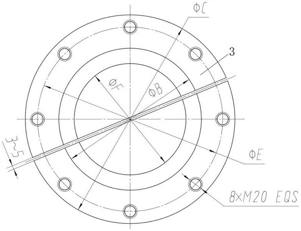 Test gear dismounting device and use method thereof