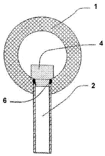 Method for connection, and connection of a capillary tube to a main tube