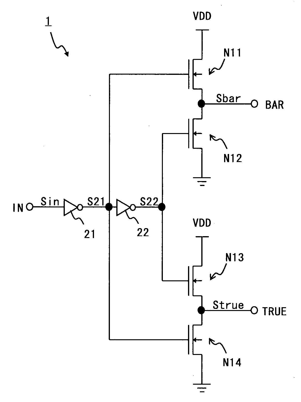 Complementary signal generating circuit