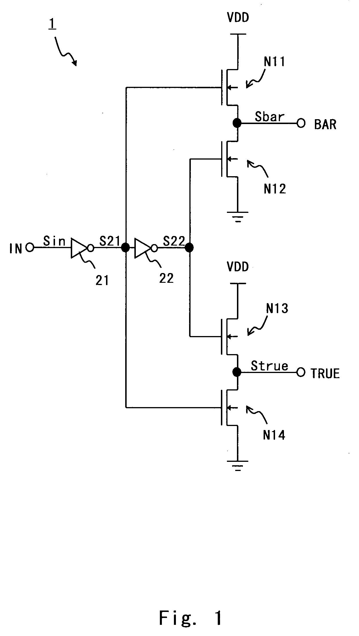 Complementary signal generating circuit