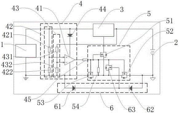 Anti-reverse-connection anti-backflow battery charging protection circuit