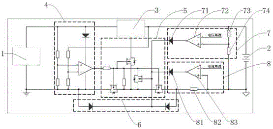 Anti-reverse-connection anti-backflow battery charging protection circuit
