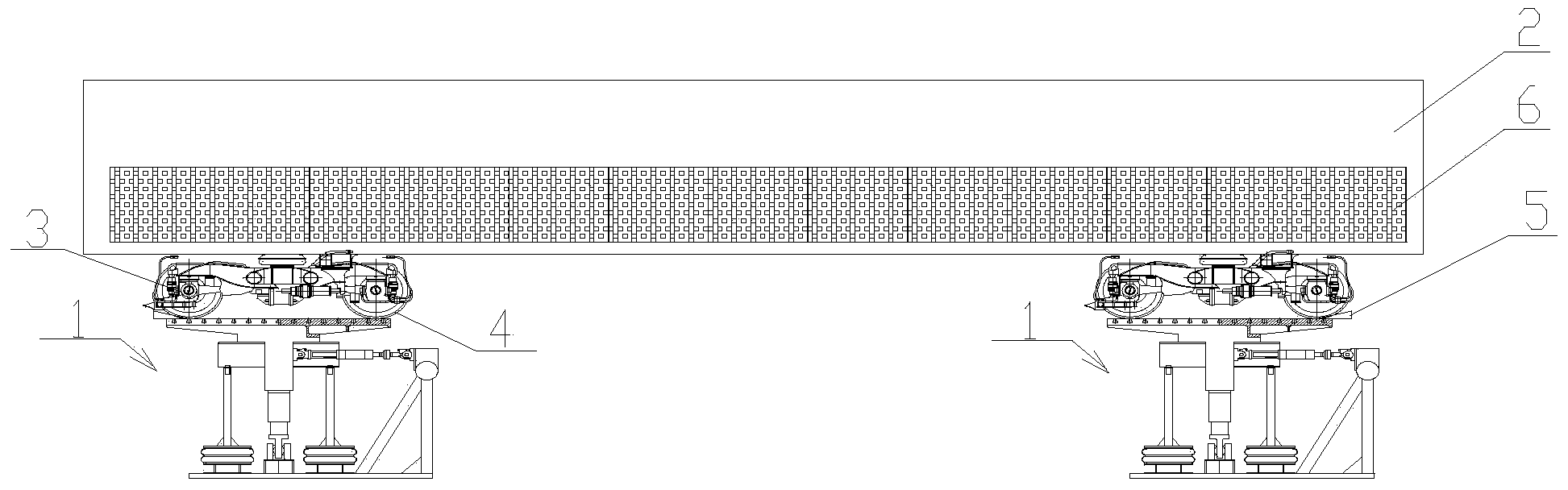 Rail vehicle curve passage capacity testing method