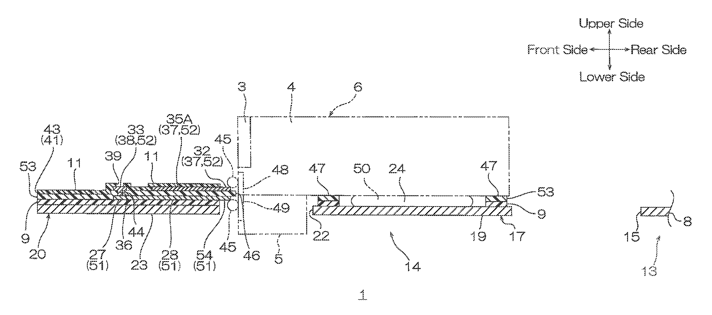 Suspension board with circuit