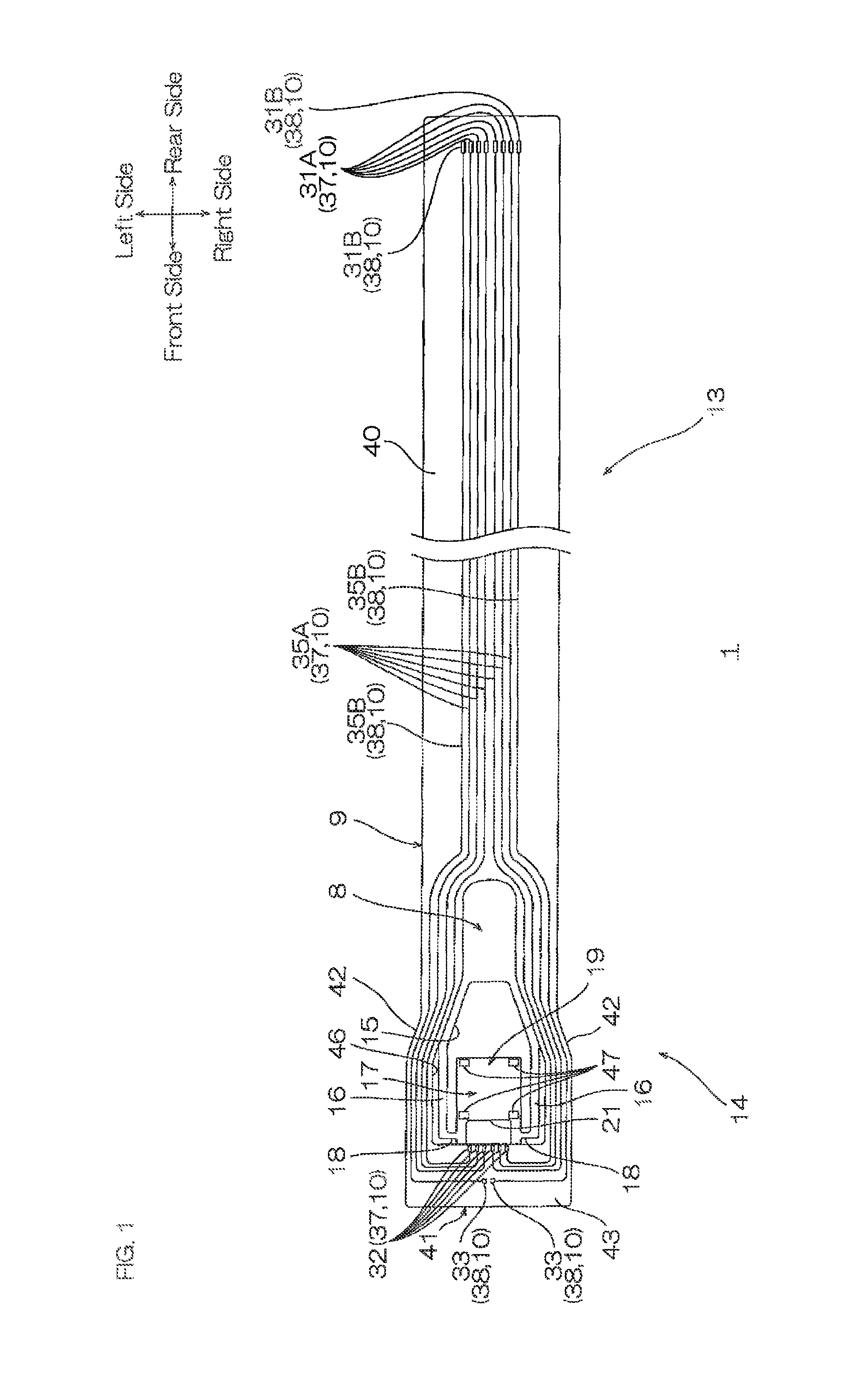 Suspension board with circuit