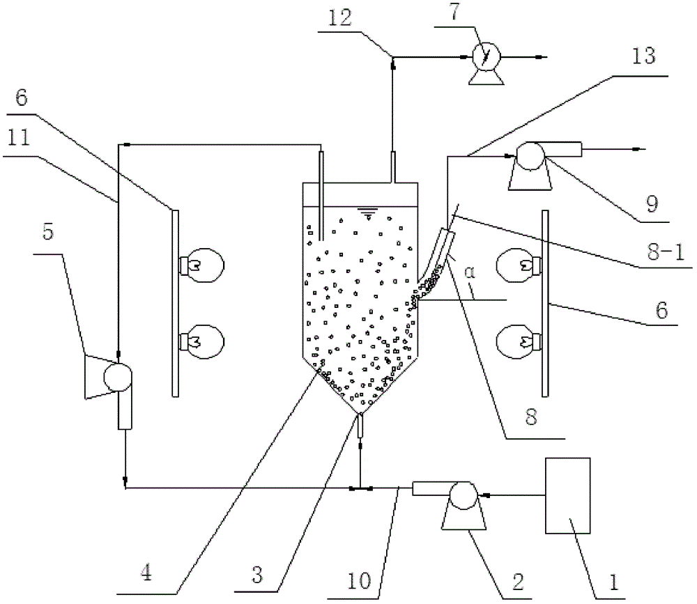 Photo-fermentation anaerobic fluidized bed hydrogen production reactor