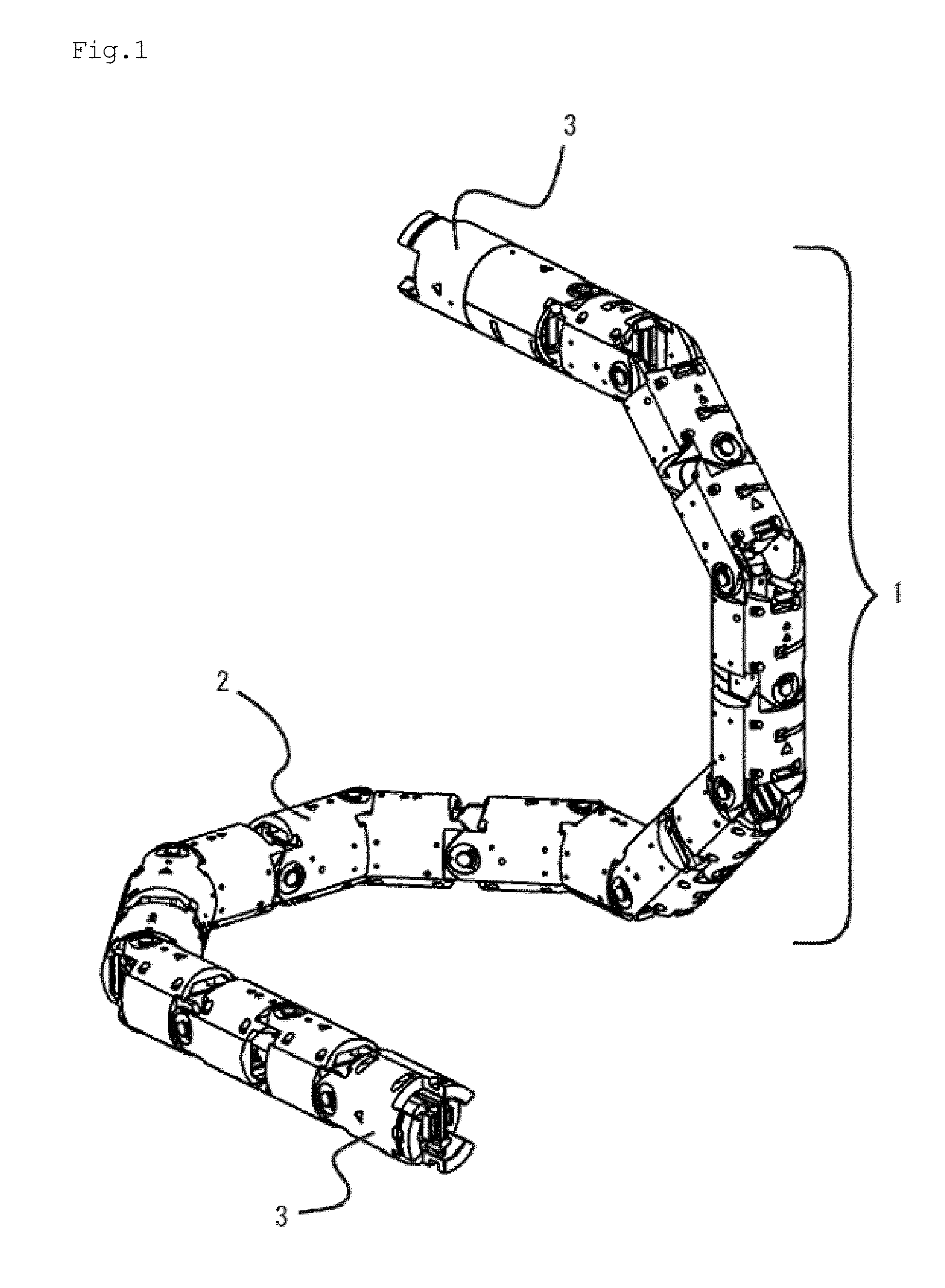 Multi-joint structure, mounting tool using it, system and human machine interface