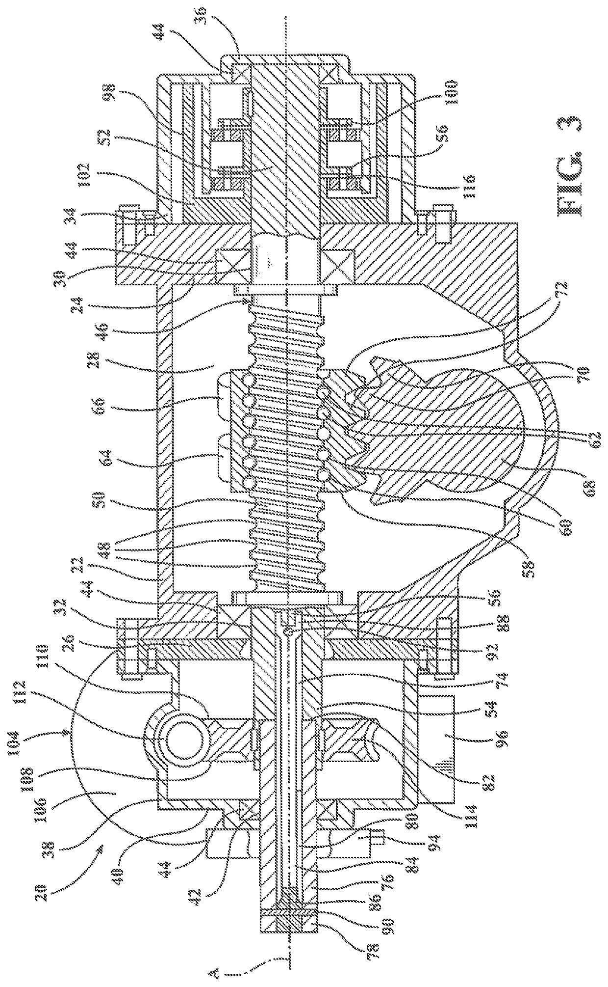 Electrically-powered recirculating-ball steering gear assembly