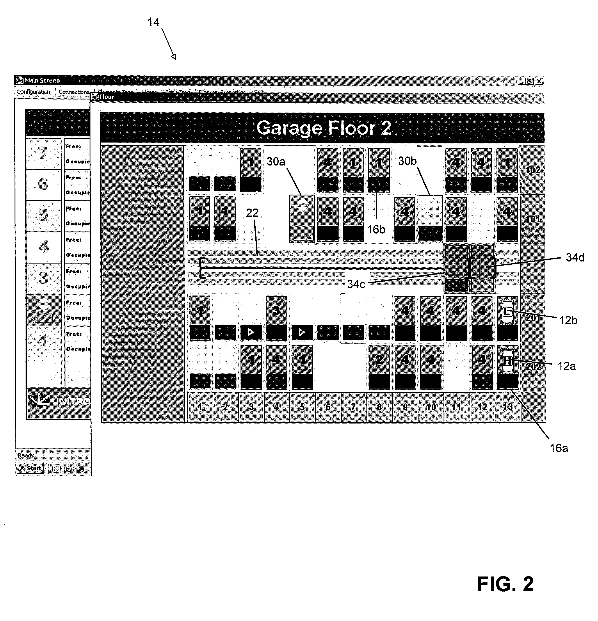 System and Method for Controlling and Managing an Automated Vehicle Parking Garage