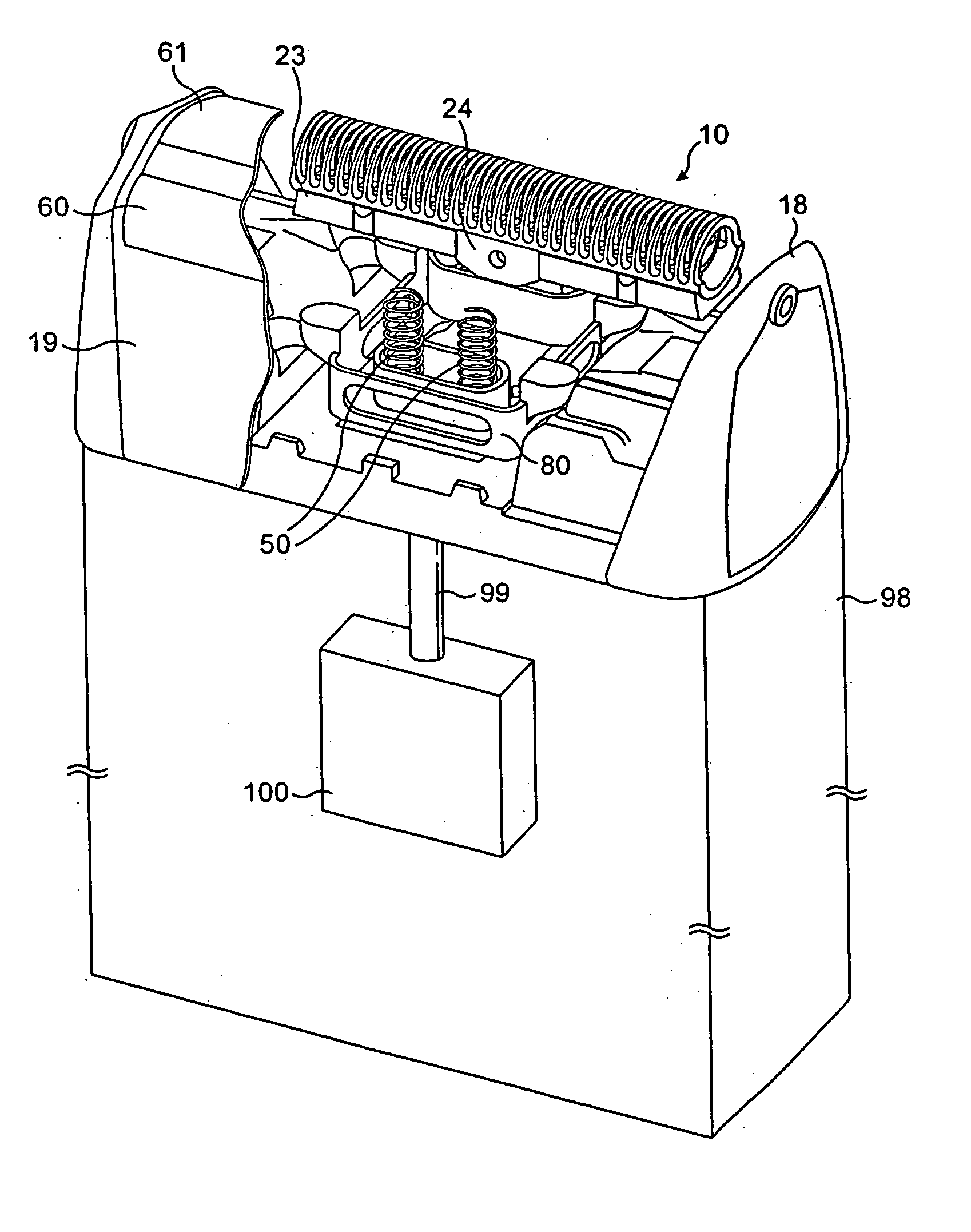 Undercutter for a shaving apparatus