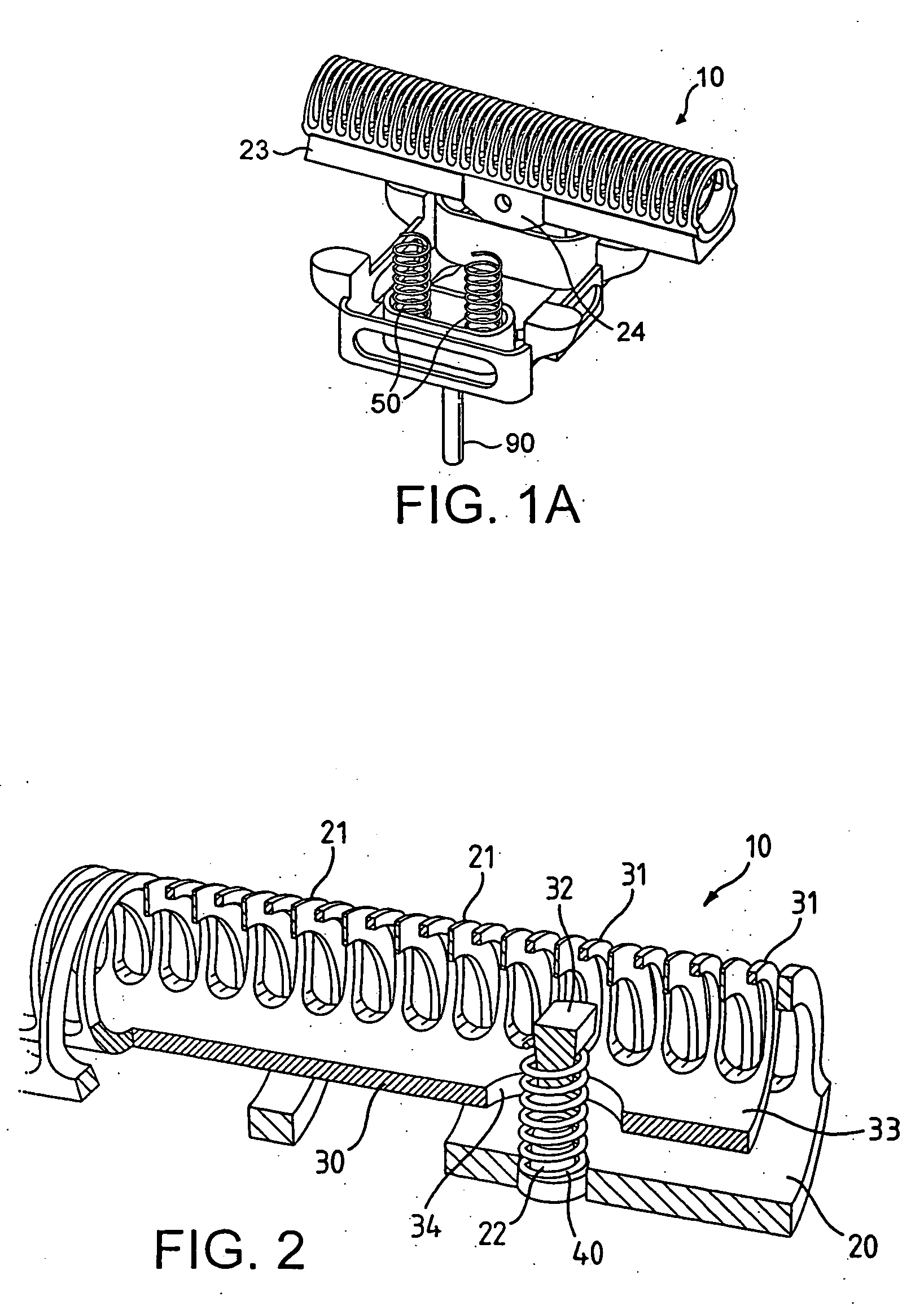 Undercutter for a shaving apparatus