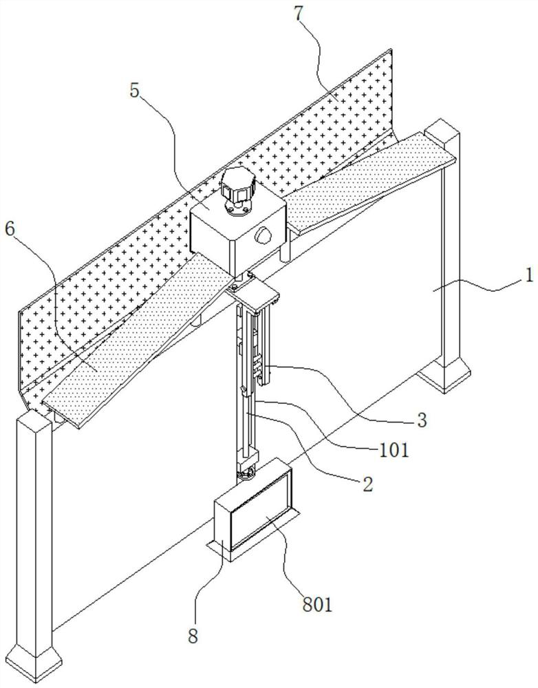 Monitoring type fence structure for building engineering construction