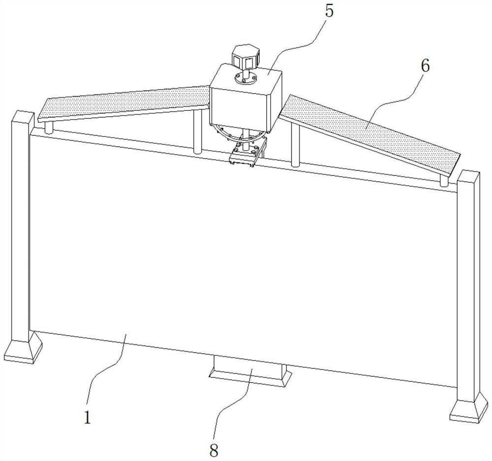 Monitoring type fence structure for building engineering construction