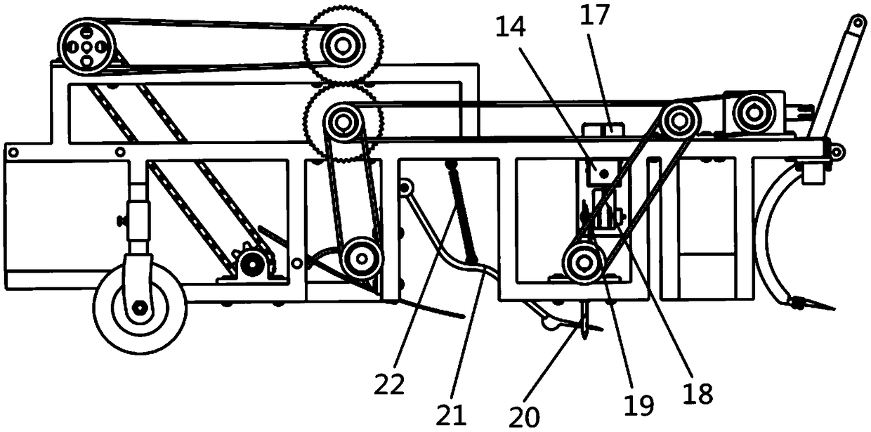 Residual film picking and root stubble collecting machine for corn field