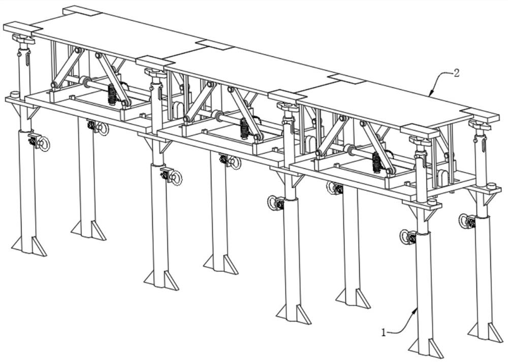 Early-dismantling formwork system and construction method thereof