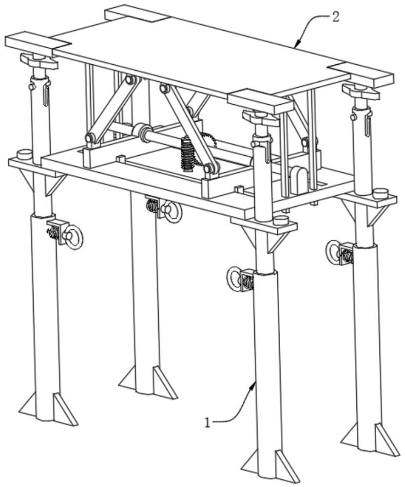 Early-dismantling formwork system and construction method thereof