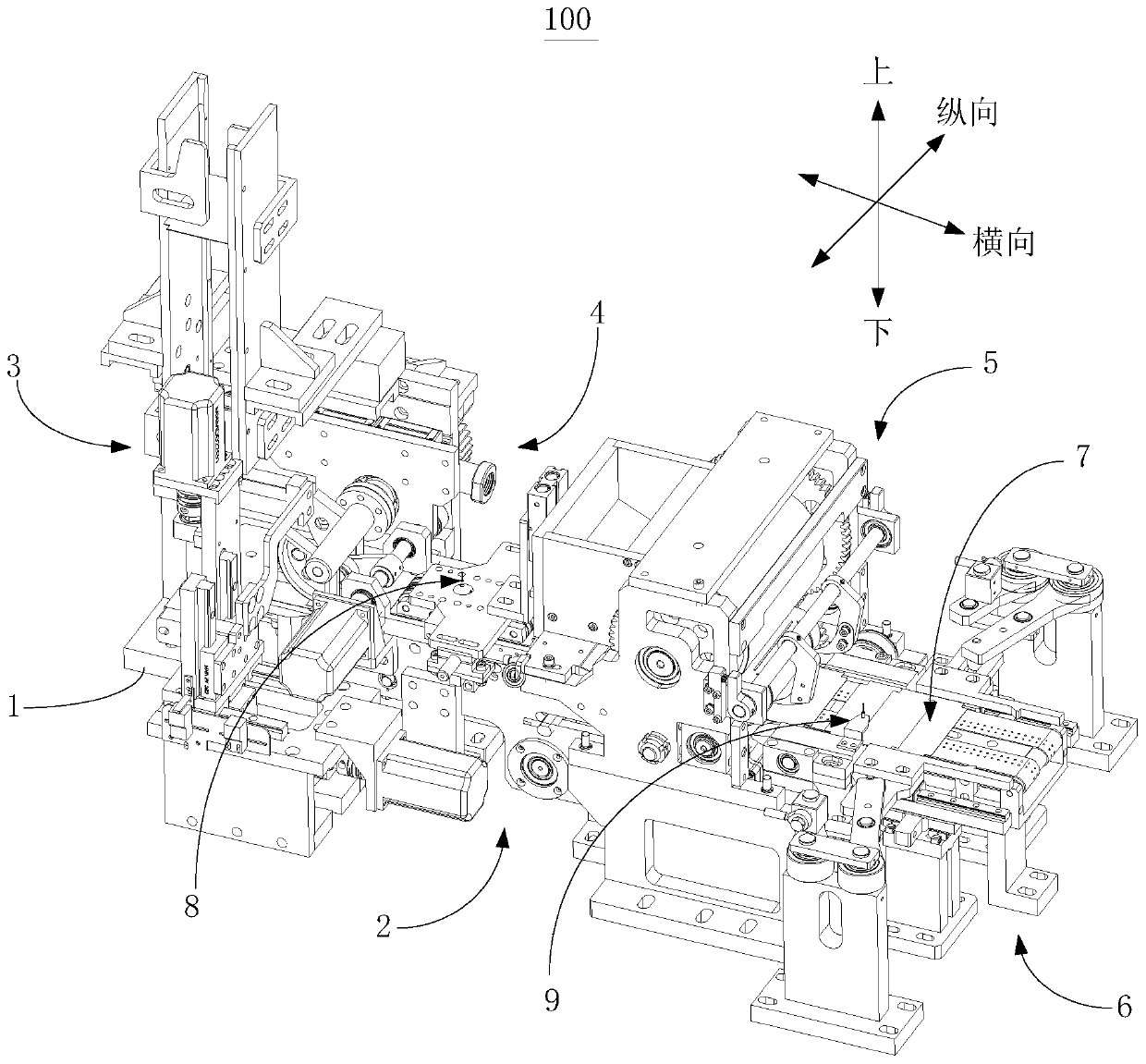 Cardboard gluing device