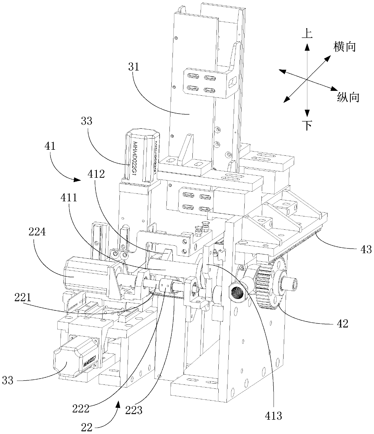 Cardboard gluing device