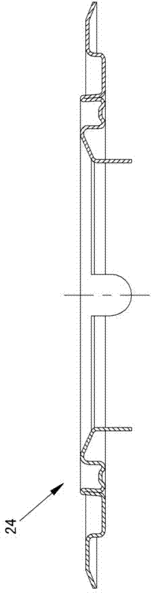 Filter sealing plate continuous punch forming die and feed mechanism