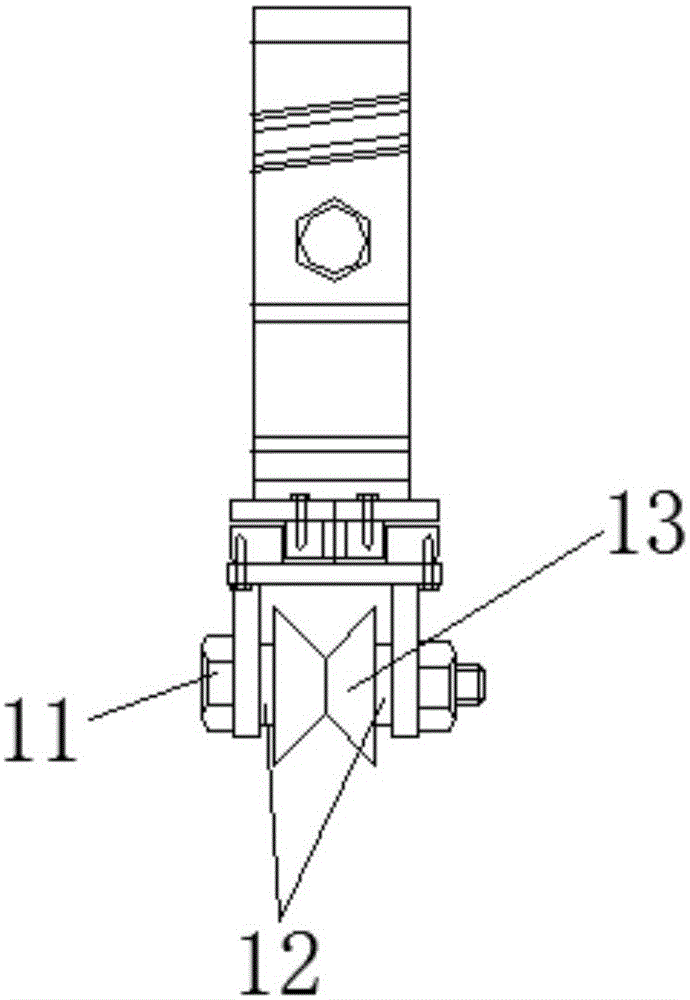Manual all-directional cutting sizing device for steel plate