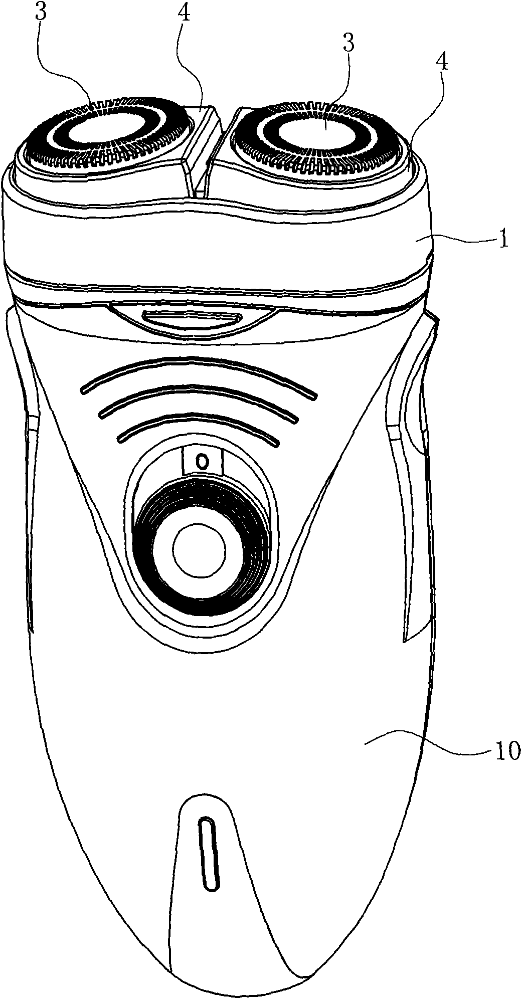 Floating structure of rotary type electric shaver